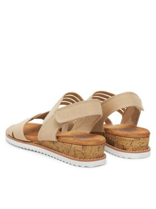 Skechers Sandały BOBS Desert Kiss-Shore Enough 114130/NAT Beżowy