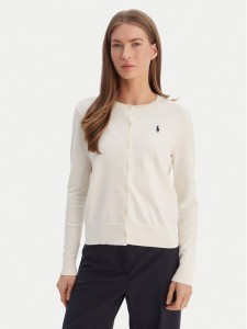 Polo Ralph Lauren Kardigan 211971871003 Écru Slim Fit