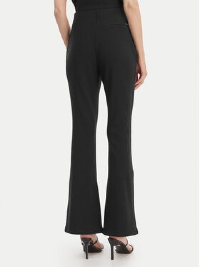 Calvin Klein Spodnie materiałowe LV044B223G Czarny Flare Fit
