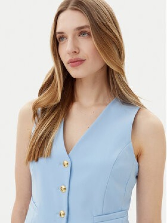 Maryley Kamizelka 25EB128/43MA Błękitny Regular Fit