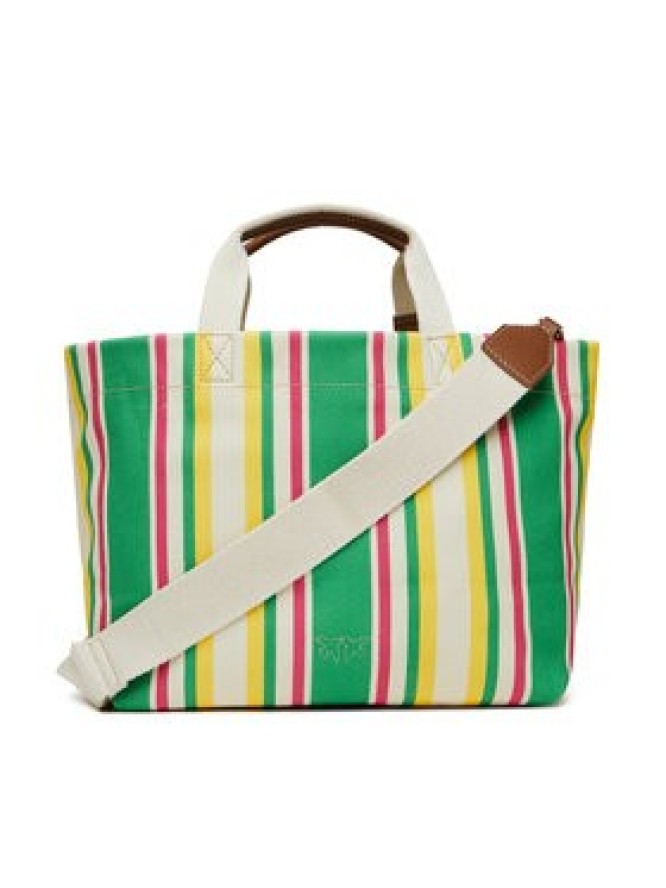 PINKO Torebka Shopping Bag Medium PE 25 PLTT 104753 A2G5 Zielony