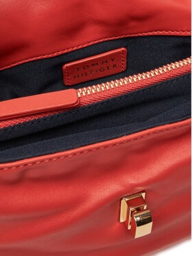 Tommy Hilfiger Torebka Soft Leather Conv Crossover AW0AW17638 Beżowy