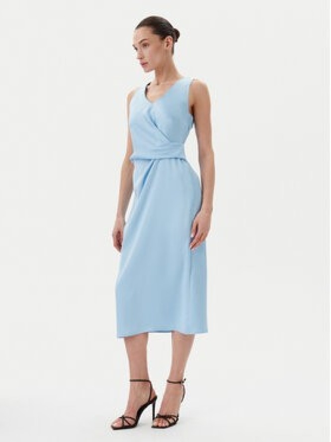 Rinascimento Sukienka koktajlowa CFC0122928003 Błękitny Regular Fit