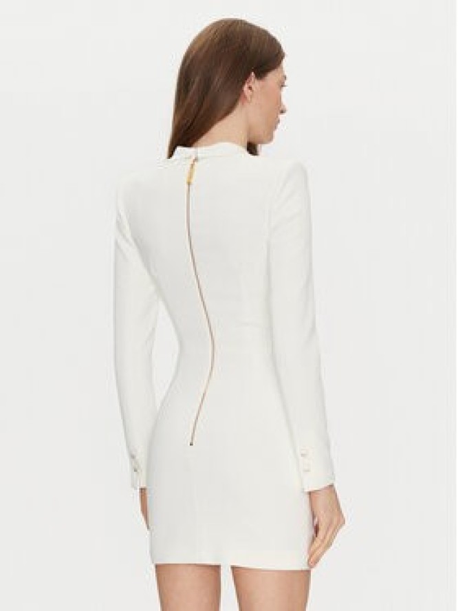 Elisabetta Franchi Sukienka koktajlowa AB-709-51E2-V550 Biały Regular Fit
