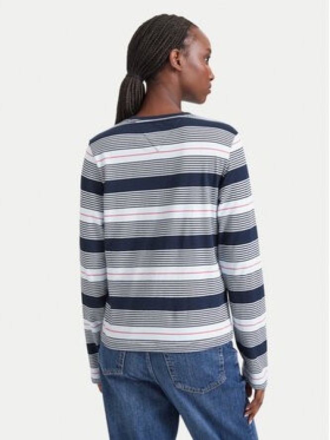 Tommy Jeans Bluzka Reg Ess Jersey DW0DW23562 Granatowy Regular Fit