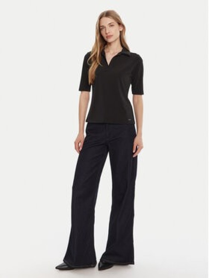 Calvin Klein Polo LV044C221G Czarny Slim Fit