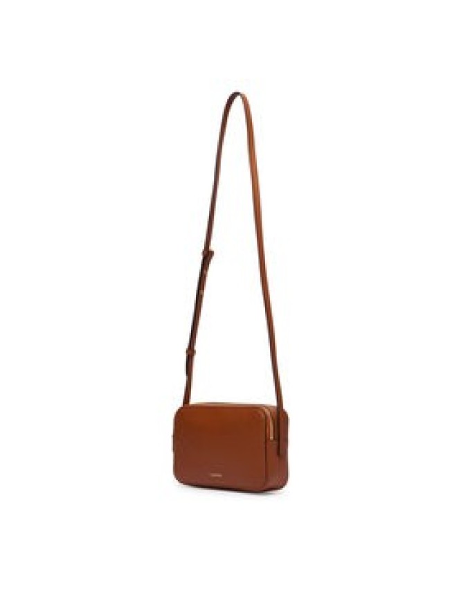 Calvin Klein Torebka Foil Logo Elongated Camera Bag LV04F3276G Brązowy