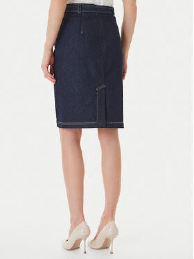 Luisa Spagnoli Spódnica jeansowa Tennista 542818 Granatowy Slim Fit