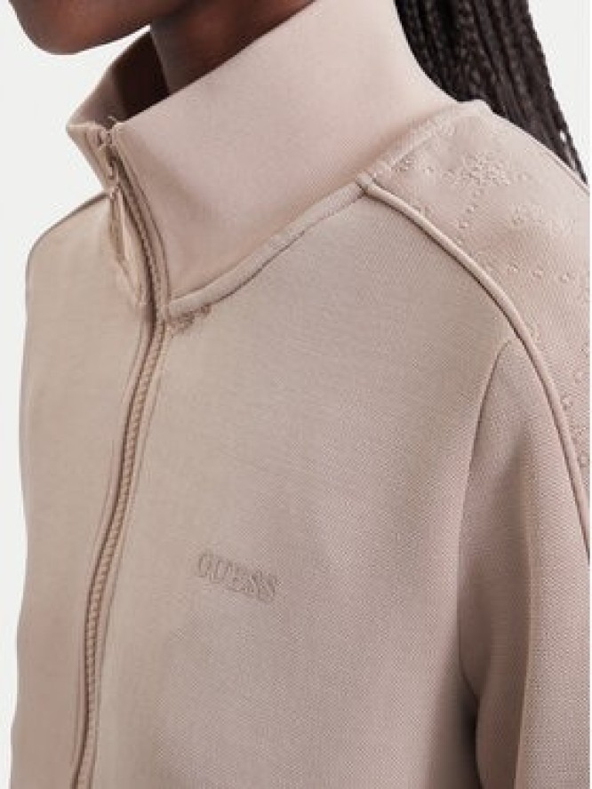 Guess Bluza V6BQ18 K6358 Beżowy ciemny Regular Fit