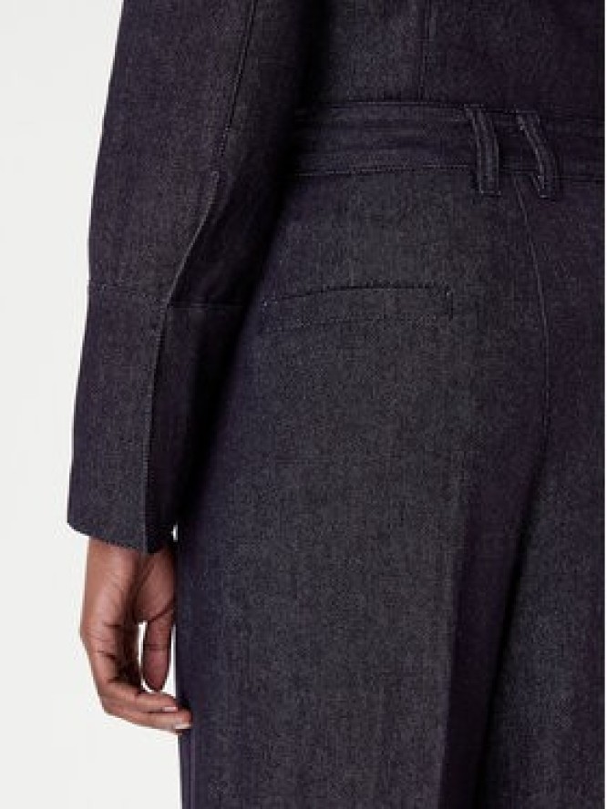 French Connection Jeansy 74ZAU Granatowy Wide Leg