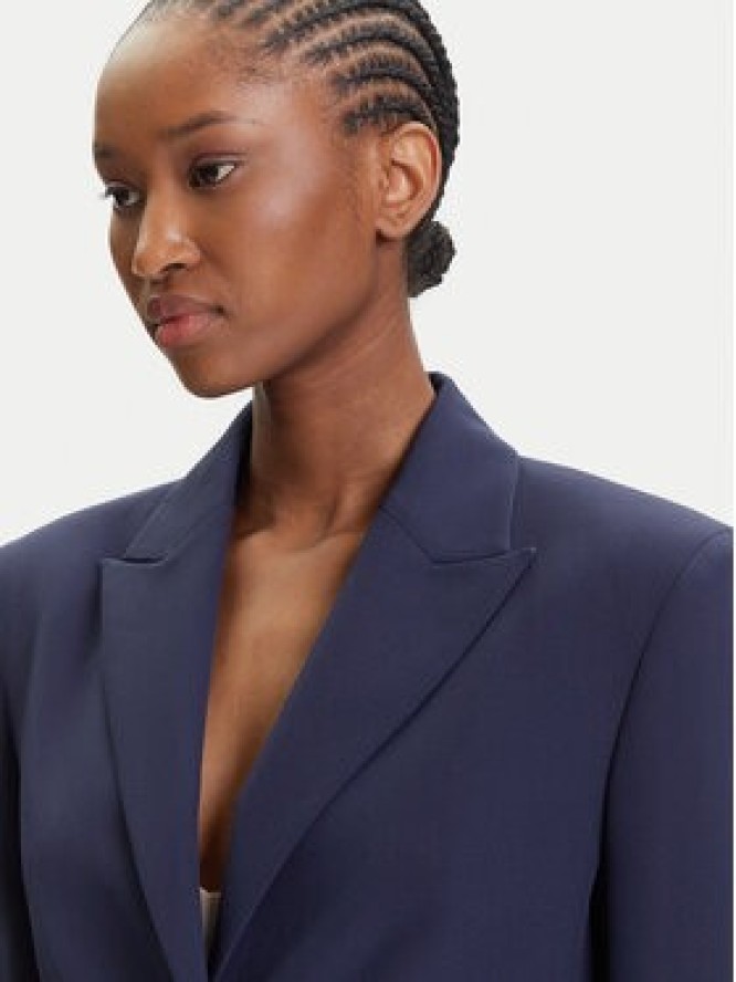 HUGO Marynarka Asmalla-1 50533901 Granatowy Slim Fit