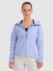 4F Kurtka softshell wiatroodporna membrana 5000 damska - niebieska XXL