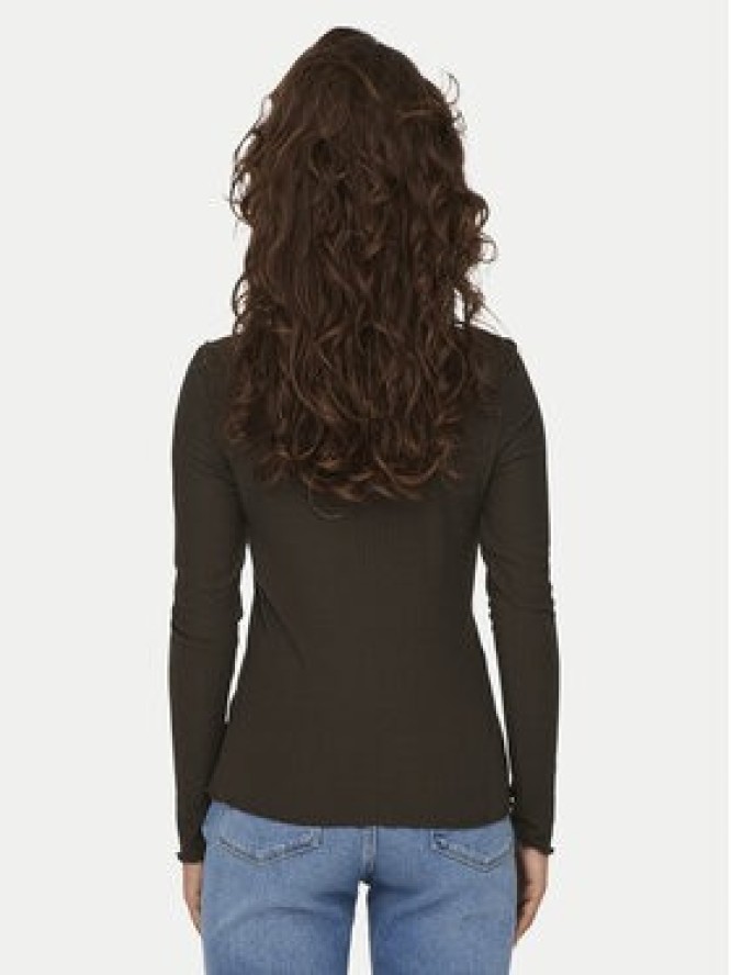 ONLY Bluzka Emma 15180040 Brązowy Slim Fit