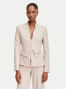 Rinascimento Marynarka CFC0130160003 Beżowy Slim Fit