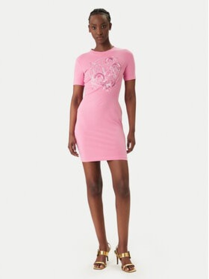 Versace Jeans Couture Sukienka codzienna 80HAOE01 CJ02E Różowy Slim Fit