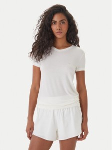 Emporio Armani T-Shirt EW000409 AF19024 U1131 Biały Regular Fit