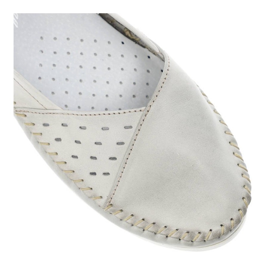 Szare Mokasyny Lemar Wygodne Buty Damskie