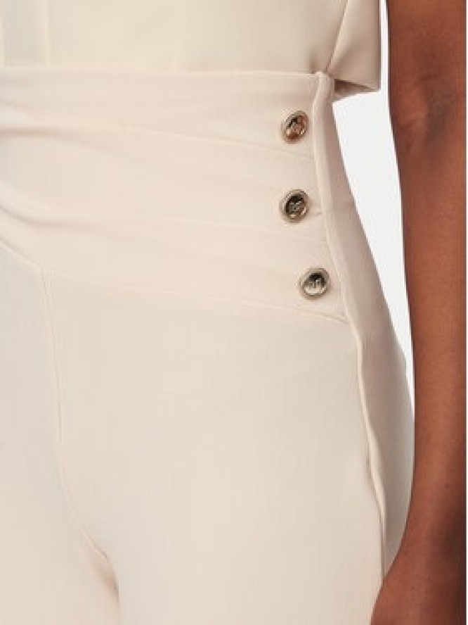 Rinascimento Spodnie palazzo CFC0020264002 Beżowy Flare Fit