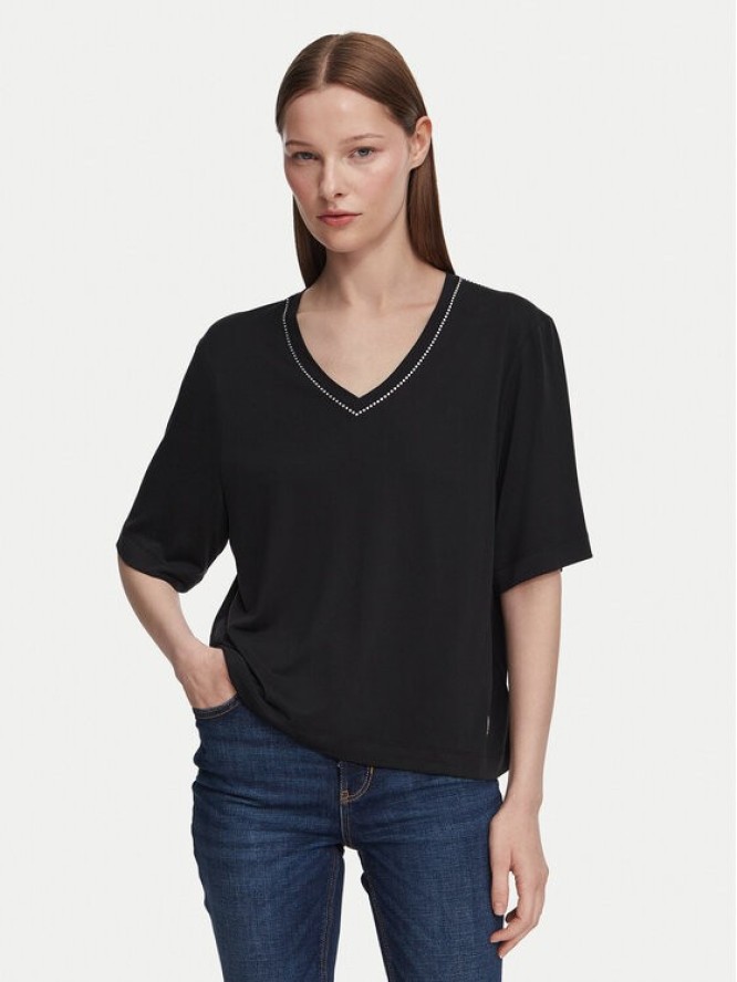 Guess T-Shirt W6YP58 K5233 Czarny Relaxed Fit