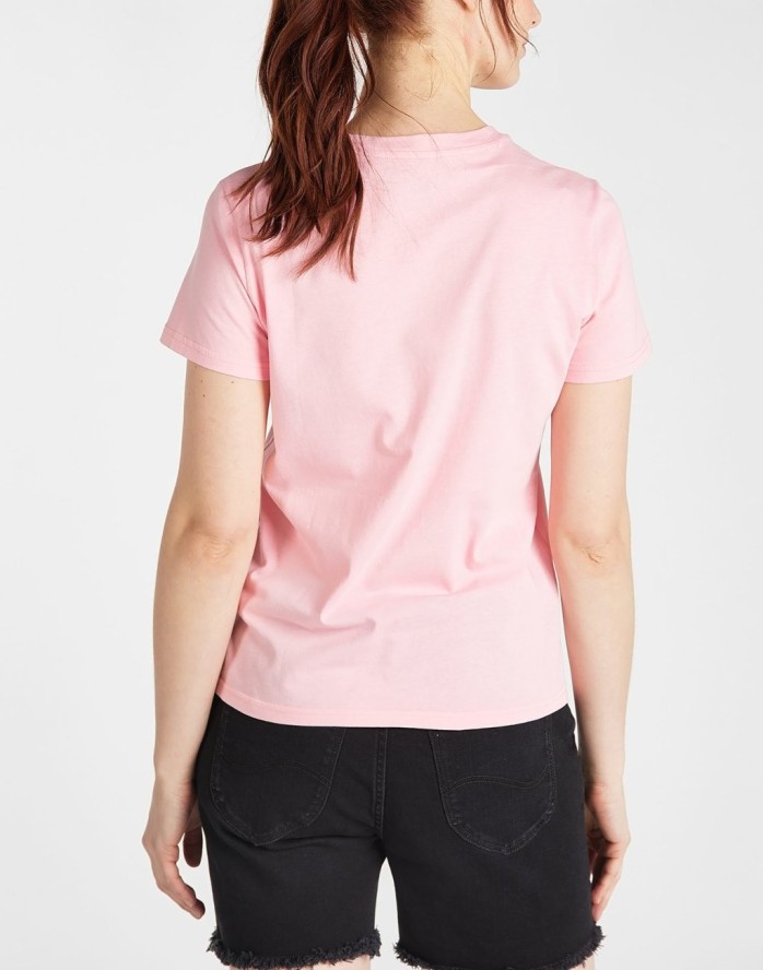 T-SHIRT DAMSKI LEE ESSENTIAL SLIM TEE SLIM FIT LA PINK L41HEPNL 112108965