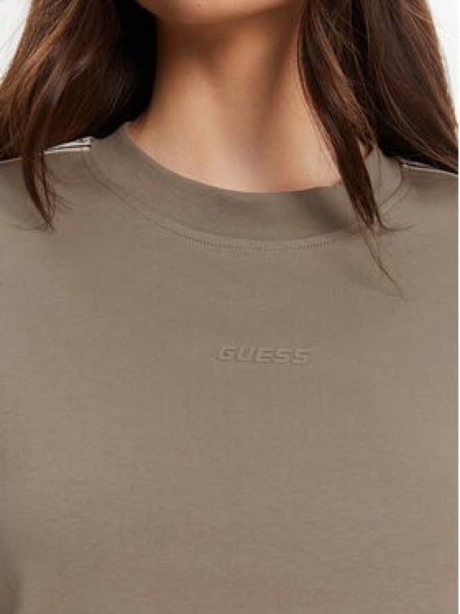 Guess T-Shirt V3RI08 I3Z14 Brązowy Regular Fit