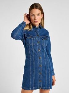 LEE DAMSKA SUKIENKA JEANSOWA LEE FOREVERFIT RIDER DRESS CLEAN RILEY 112355125