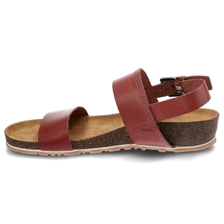 Czerwone Sandały Big Star Wygodne Skórzane Buty Na Lato