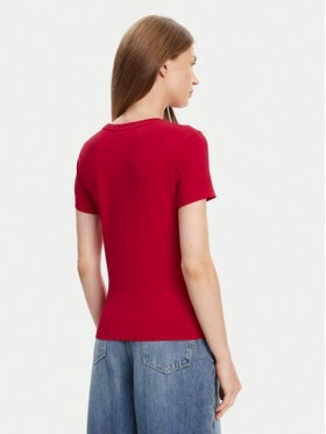 Guess Jeans T-Shirt W4YI01 J1314 Czerwony Slim Fit