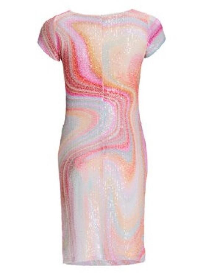 Swing Sukienka koktajlowa 5AI21200 Kolorowy Slim Fit