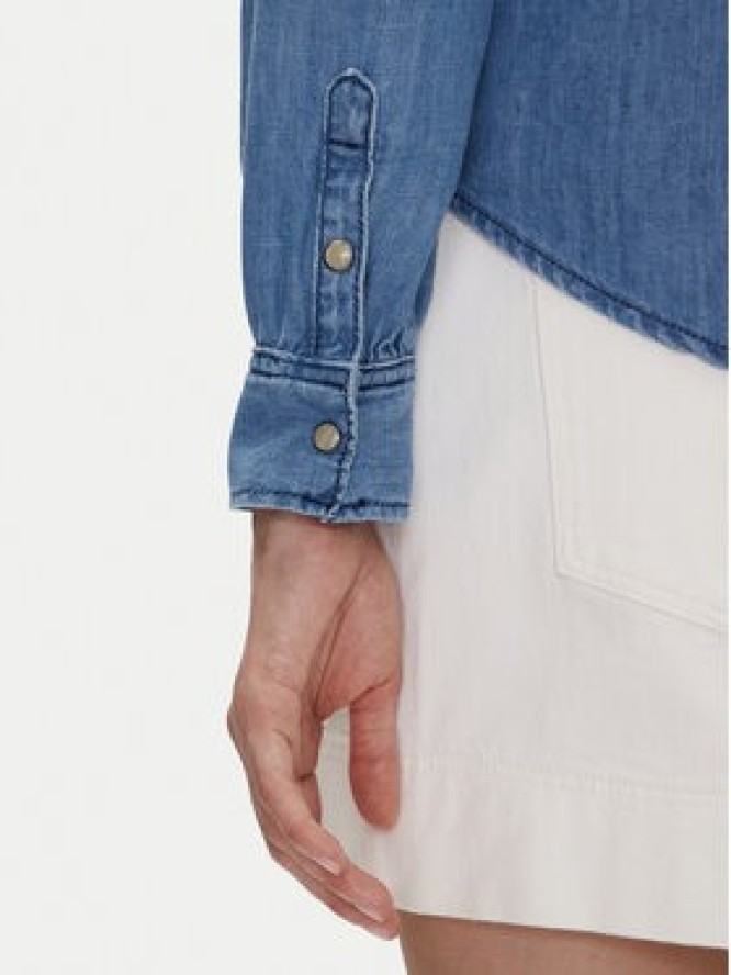 Pepe Jeans Koszula jeansowa Katia PL305092 Niebieski Regular Fit