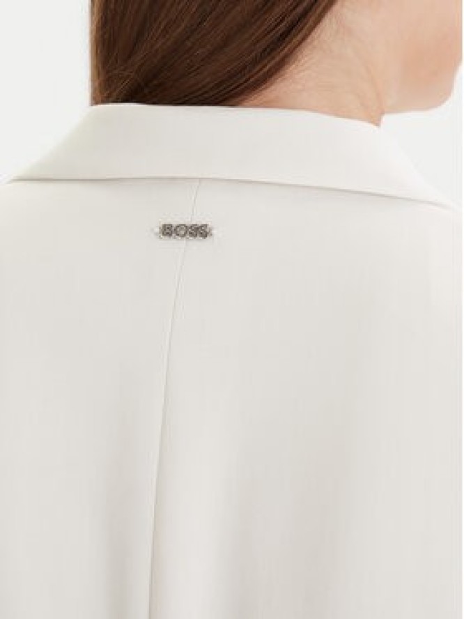 Boss Marynarka Jocaluah 50490053 Écru Regular Fit