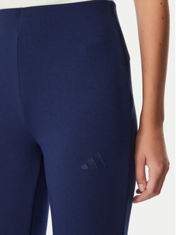 adidas Spodnie dresowe Soft Lux Flared KR5283 Niebieski Slim Fit