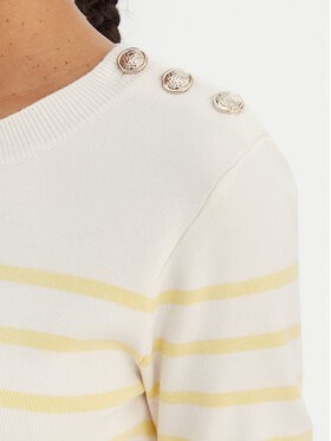 Morgan Sweter 251-MTERI Żółty Slim Fit