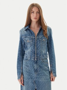 BOSS Kurtka jeansowa 50542426 Niebieski Slim Fit