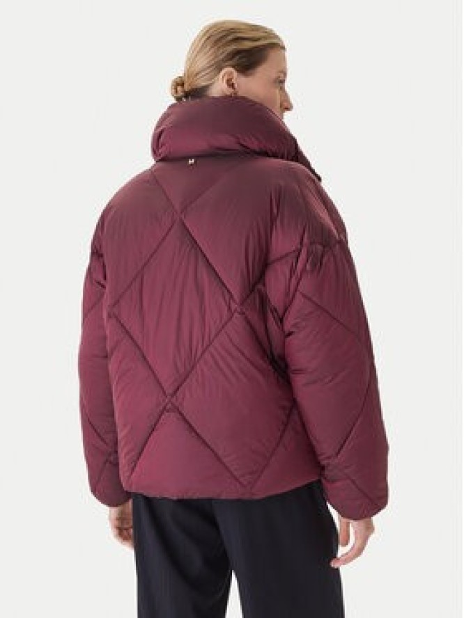 Lola Casademunt by Maite Kurtka zimowa MF2501007 Bordowy Oversize