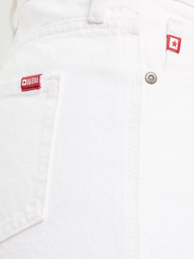 Jeansy damskie z prostą nogawką białe Winona 101