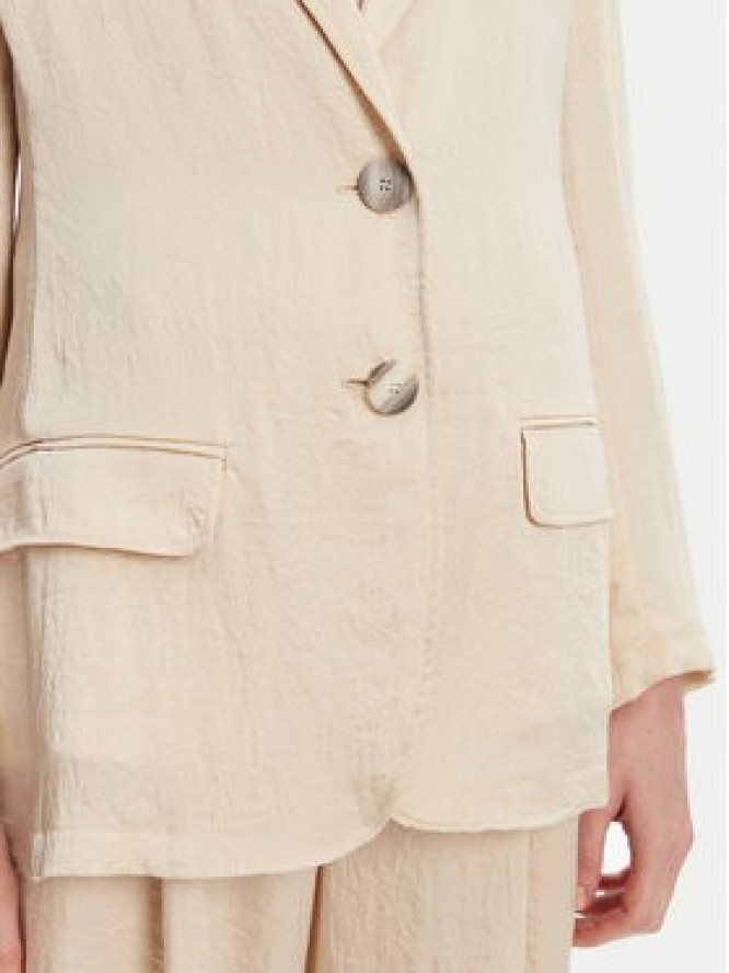 Marella Marynarka Selz 2513041085 Écru Regular Fit