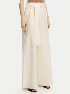 Marella Spodnie palazzo Luca 2513131032 Écru Wide Leg