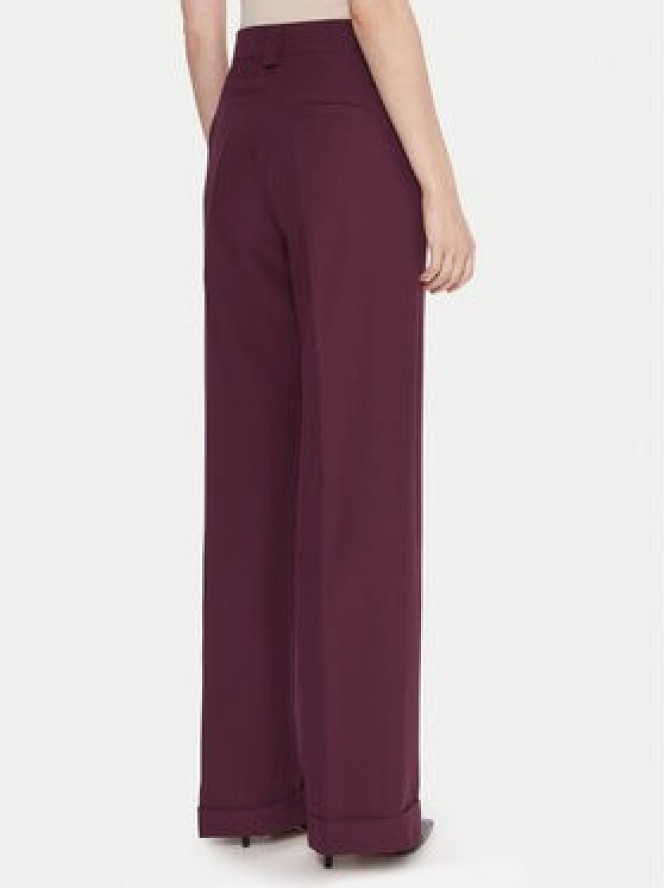 Maryley Spodnie materiałowe 25IB563/43BU Bordowy Regular Fit