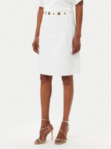 Artigli Spódnica mini ACGO000744 Biały Regular Fit