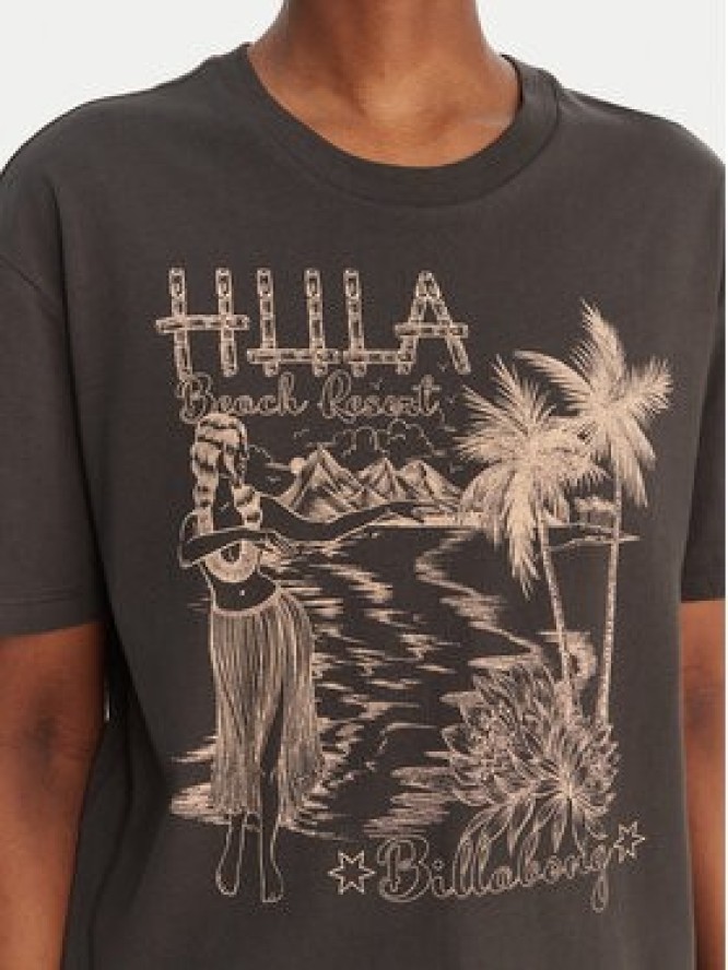 Billabong T-Shirt Vacay Wonder EBJZT00569 Czarny Loose Fit