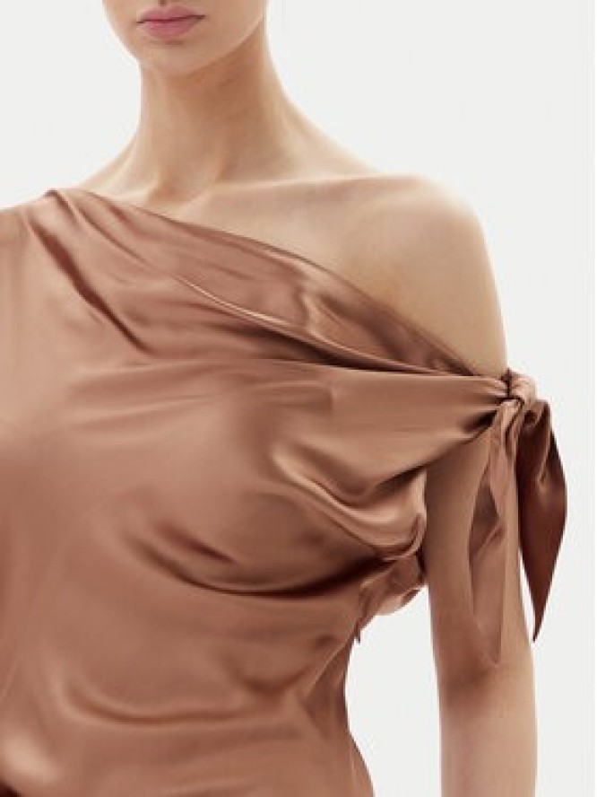 PINKO Sukienka koktajlowa 104986 A2GZ Brązowy Regular Fit