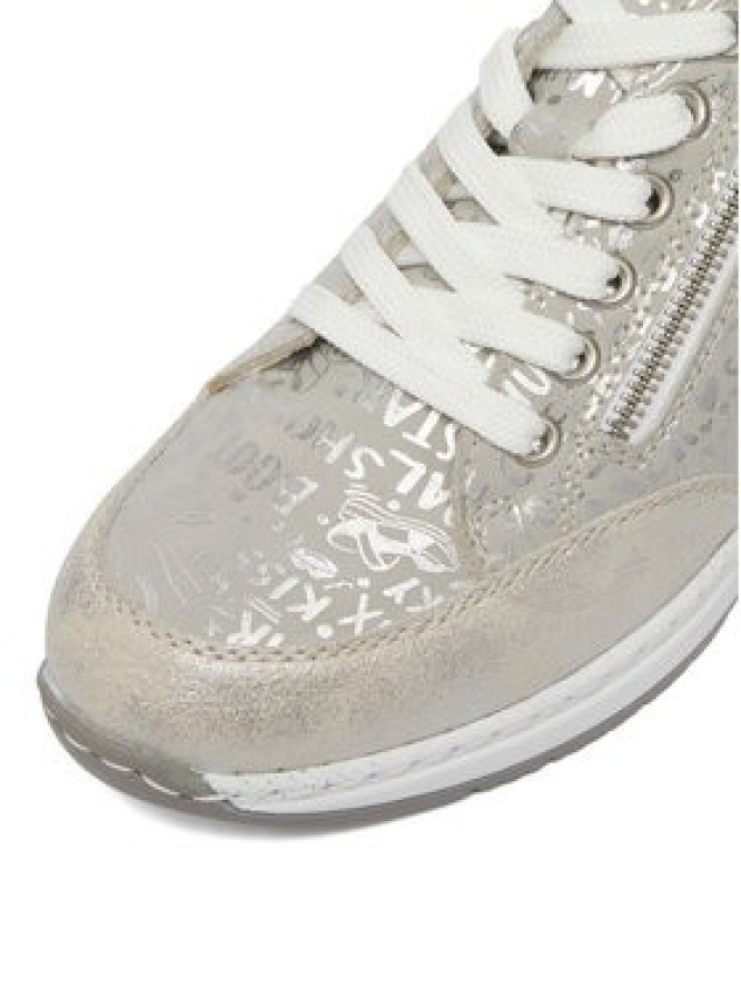 Rieker Sneakersy N4316-90 Srebrny