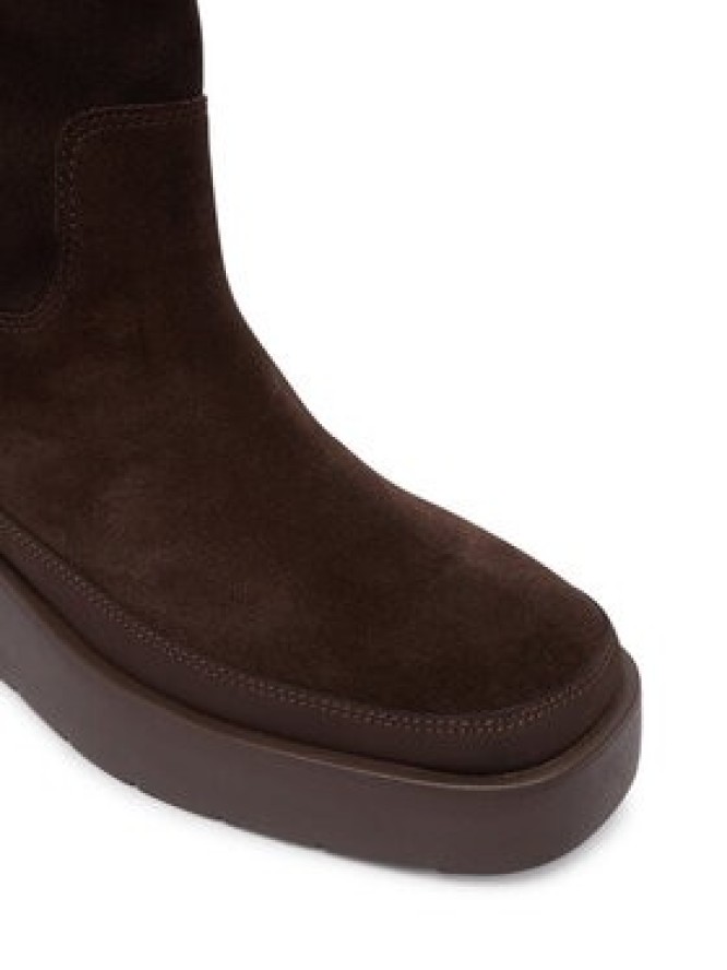 Calvin Klein Śniegowce Flatform Mid Boot Suede Wl HW0HW03181 Brązowy