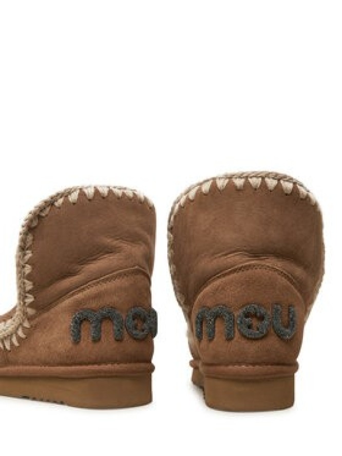 Mou Śniegowce Eskimo 18 Glitter Logo FW101050A Brązowy