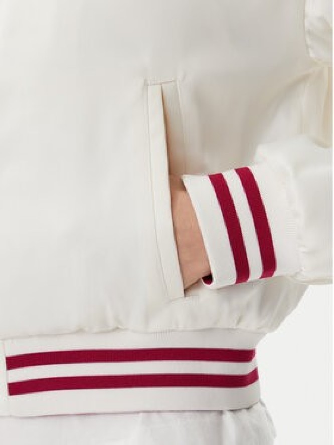 Tommy Jeans Kurtka bomber Satin Coach DW0DW20229 Biały Regular Fit