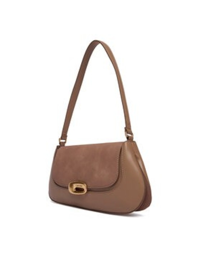 Calvin Klein Torebka Hardware Brushed Shoulder Bag LV04F3337G Beżowy