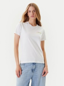 Converse T-Shirt Sea 10027759-A01 Biały Regular Fit