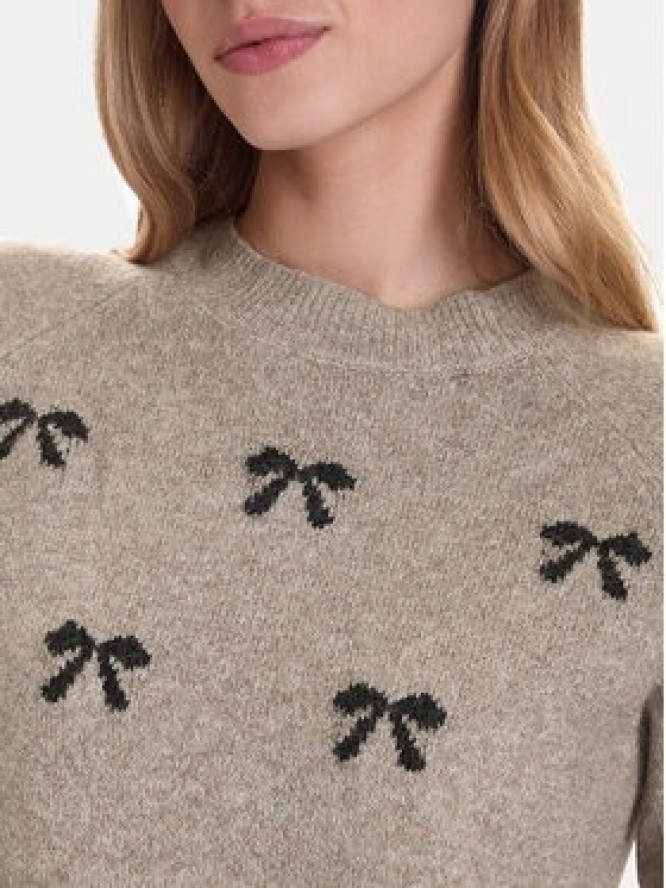 Vero Moda Sweter Doffy 10330790 Beżowy Regular Fit