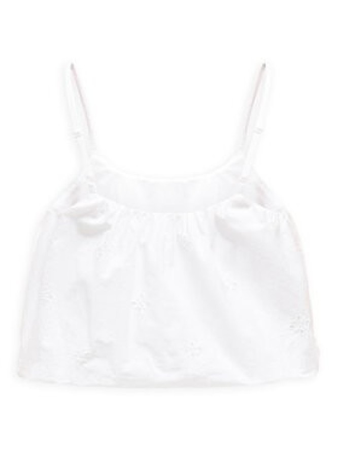 ONLY Top Lou 15342566 Biały Cropped Fit